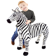 Load image into Gallery viewer, Zelassie The Zebra | 31 Inch Stuffed Animal Plush | By TigerHart Toys