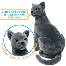 Load image into Gallery viewer, Rae The Russian Blue Cat | 13 Inch Stuffed Animal Plush | By TigerHart Toys