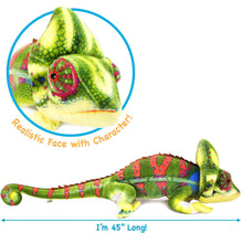 Load image into Gallery viewer, Ahmed The Chameleon | 46 Inch Stuffed Animal Plush | By TigerHart Toys