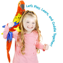 Load image into Gallery viewer, Miguelita The Macaw | 22 Inch Stuffed Animal Plush | By TigerHart Toys