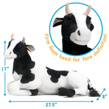 Load image into Gallery viewer, Milhouse The Cow | 27 Inch Stuffed Animal Plush | By TigerHart Toys