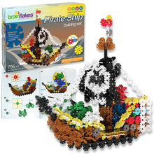 Load image into Gallery viewer, Brain Flakes Pirate Ship Building Set with Detailed Step by Step Instructions Booklet - 796 Pieces