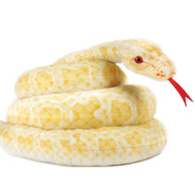 Load image into Gallery viewer, Alba The Albino Burmese Python | 100 Inch Stuffed Animal Plush | By TigerHart Toys
