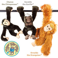 Load image into Gallery viewer, Geraldo The Gorilla | 15 Inch Stuffed Animal Plush | By TigerHart Toys