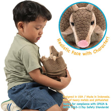 Load image into Gallery viewer, Mike The Armadillo | 10 Inch Stuffed Animal Plush | By TigerHart Toys