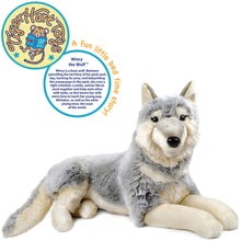 Load image into Gallery viewer, Winry The Wolf | 26 Inch Stuffed Animal Plush | By TigerHart Toys