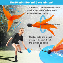 Load image into Gallery viewer, VIAHART Goodminton | The World's Easiest Racket Game | An Indoor Outdoor Year-Round Fun Racquet Game for Boys, Girls, and People of All Ages