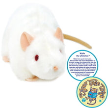 Load image into Gallery viewer, Wylie The White Rat | 7 Inch Stuffed Animal Plush | By TigerHart Toys