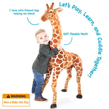 Load image into Gallery viewer, Jani The Savannah Giraffe | 52 Inch Stuffed Animal Plush | By TigerHart Toys
