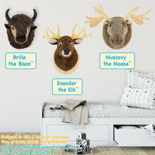 Load image into Gallery viewer, Evander The Elk Head | 25 Inch Stuffed Animal Plush | By TigerHart Toys