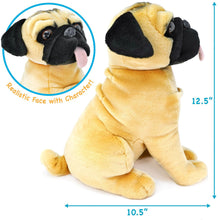 Load image into Gallery viewer, Princeton The Pug | 13 Inch Stuffed Animal Plush | By TigerHart Toys