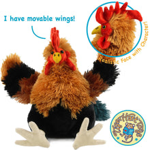 Load image into Gallery viewer, Riley The Rooster - 8 Inch Chicken Stuffed Animal Plush