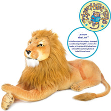 Load image into Gallery viewer, Lasodo The Lion | 39 Inch Stuffed Animal Plush | By TigerHart Toys