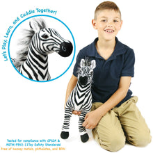 Load image into Gallery viewer, Zebenjo The Zebra | 16 Inch Stuffed Animal Plush | By TigerHart Toys