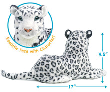 Load image into Gallery viewer, Sinovia The Snow Leopard - Squeeze Me! - 17 Inch Stuffed Animal Plush