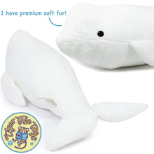 Load image into Gallery viewer, Billiam The Beluga | 15 Inch Stuffed Animal Plush | By TigerHart Toys