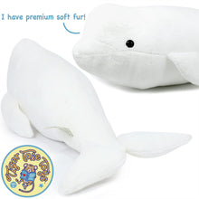 Load image into Gallery viewer, Billiam The Beluga | 15 Inch Stuffed Animal Plush | By TigerHart Toys