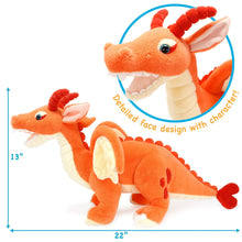 Load image into Gallery viewer, Delilah The Dragon | 22 Inch Stuffed Animal Plush | By TigerHart Toys