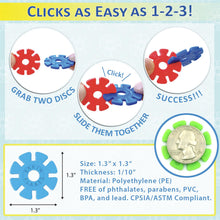 Load image into Gallery viewer, Brain Flakes Single Color Add-on - 120 Pieces - Resealable Pouch - Sky Blue
