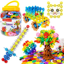 Load image into Gallery viewer, Brain Flakes 500 Piece Interlocking Plastic Disc Set | A Creative and Educational Alternative to Building Blocks | Tested for Children's Safety | A Great STEM Toy for Both Boys and Girls!