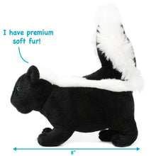 Load image into Gallery viewer, Seymour The Skunk | 9 Inch Stuffed Animal Plush | By TigerHart Toys