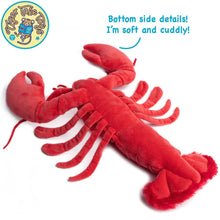 Load image into Gallery viewer, Lenora The Lobster | 13 Inch Stuffed Animal Plush | By TigerHart Toys
