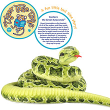 Load image into Gallery viewer, Gustavo The Green Anaconda | 100 Inch Stuffed Animal Plush | By TigerHart Toys