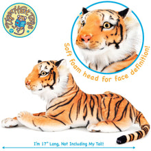 Load image into Gallery viewer, Arrow The Tiger - Squeeze Me! | 17 Inch Stuffed Animal Plush | By TigerHart Toys
