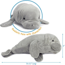 Load image into Gallery viewer, Morgan The Manatee | 21 Inch Stuffed Animal Plush | By TigerHart Toys