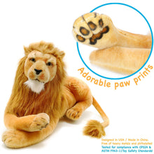Load image into Gallery viewer, Lasodo The Lion | 39 Inch Stuffed Animal Plush | By TigerHart Toys