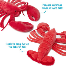 Load image into Gallery viewer, Lenora The Lobster | 13 Inch Stuffed Animal Plush | By TigerHart Toys