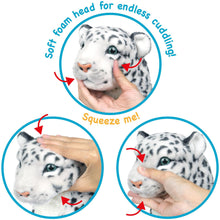 Load image into Gallery viewer, Sinovia The Snow Leopard - Squeeze Me! - 17 Inch Stuffed Animal Plush
