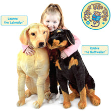 Load image into Gallery viewer, Robbie The Rottweiler | 27 Inch Stuffed Animal Plush | By TigerHart Toys
