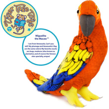 Load image into Gallery viewer, Miguelita The Macaw | 22 Inch Stuffed Animal Plush | By TigerHart Toys
