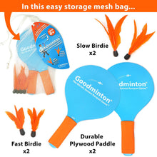 Load image into Gallery viewer, Goodminton | The World's Easiest Racquet Game | An Indoor Outdoor Year-Round Fun Racquet Game for Boys, Girls, and People of All Ages