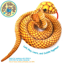 Load image into Gallery viewer, Qamra The King Cobra | 102 Inch Stuffed Animal Plush | By TigerHart Toys