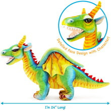 Load image into Gallery viewer, Drevnar The Dragon | 29 Inch Stuffed Animal Plush | By TigerHart Toys
