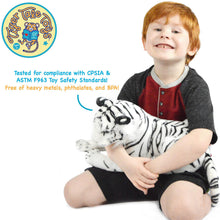 Load image into Gallery viewer, Saphed The White Tiger | 17 Inch Stuffed Animal Plush | By TigerHart Toys