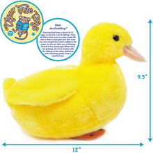 Load image into Gallery viewer, Dani The Duckling | 12 Inch Stuffed Animal Plush | By TigerHart Toys