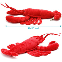 Load image into Gallery viewer, Lenora The Lobster | 15 Inch Stuffed Animal Plush | By TigerHart Toys