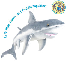 Load image into Gallery viewer, Kiki The Great White Shark | 52 Inch Stuffed Animal Plush | By TigerHart Toys