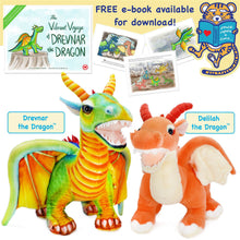 Load image into Gallery viewer, Delilah The Dragon | 22 Inch Stuffed Animal Plush | By TigerHart Toys