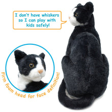 Load image into Gallery viewer, Tate The Tuxedo Cat | 14 Inch Stuffed Animal Plush | By TigerHart Toys
