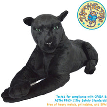 Load image into Gallery viewer, Pana The Black Panther | 42 Inch Stuffed Animal Plush | By TigerHart Toys