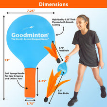 Load image into Gallery viewer, Goodminton | The World's Easiest Racket Game | An Indoor Outdoor Year-Round Fun Racquet Game for Boys, Girls, and People of All Ages