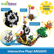 Load image into Gallery viewer, Brain Flakes Pirate Ship Building Set with Detailed Step by Step Instructions Booklet - 796 Pieces