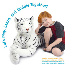 Load image into Gallery viewer, Timurova The White Tiger | 42 Inch Stuffed Animal Plush | By TigerHart Toys