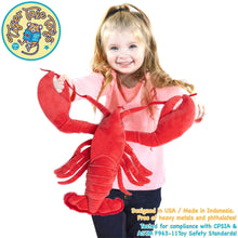 Load image into Gallery viewer, Lenora The Lobster | 13 Inch Stuffed Animal Plush | By TigerHart Toys
