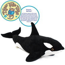 Load image into Gallery viewer, Octavius The Orca Blackfish | 28 Inch Stuffed Animal Plush | By TigerHart Toys