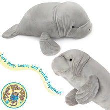 Load image into Gallery viewer, Morgan The Manatee | 21 Inch Stuffed Animal Plush | By TigerHart Toys